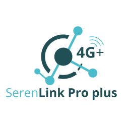 Logo Serenlink pro plus 4G+ la fibre avec un support 4G